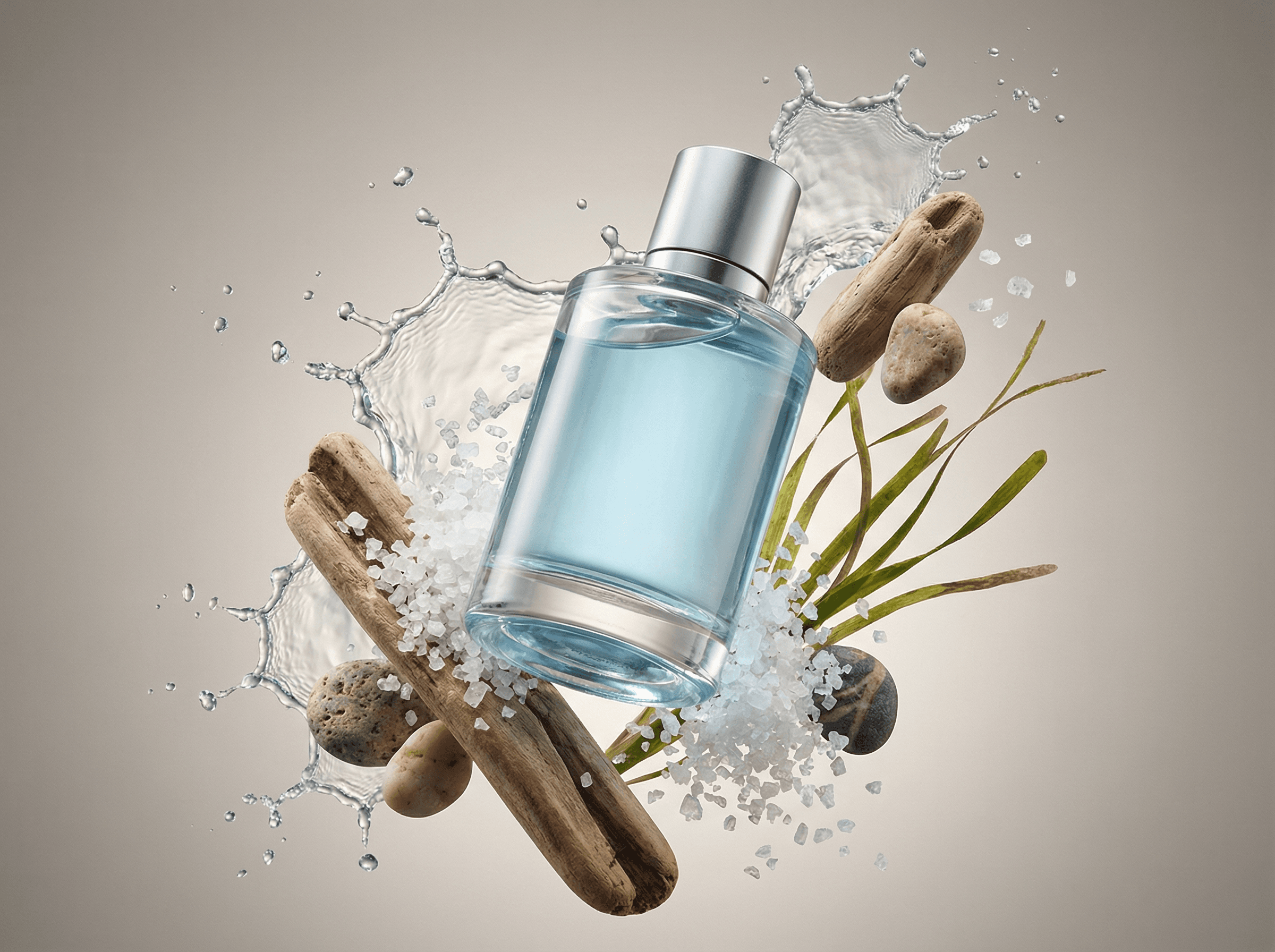 Luxury fragrance campaign visual